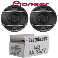 Lautsprecher Boxen Pioneer TS-A1670F - 16 cm 3-Weg Koaxiallautsprecher  Auto Einbausatz - Einbauset passend für Audi A4 B6/7 Seat Exeo - justSOUND