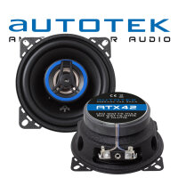 Lautsprecher Boxen Autotek ATX-42 | 2-Wege 10cm Koax Lautsprecher 100mm Auto Einbauzubehör - Einbauset passend für Audi 80 | Cabriolet - justSOUND