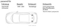 Heck Lautsprecher - Renegade RX 6.2c - 16,5cm Einbauset passend für Audi A4 B5 Limousine - justSOUND