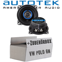 Lautsprecher Boxen Autotek ATX-42 | 2-Wege 10cm Koax Lautsprecher 100mm Auto Einbauzubehör - Einbauset passend für VW Polo 6N - justSOUND