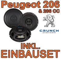 Crunch DSX62- 16,5cm Koaxsystem für Peugeot 206 -...