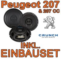 Crunch DSX62- 16,5cm Koaxsystem v+h für Peugeot 207 - justSOUND