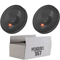 JBL STAGE2 624 | 2-Wege | 16,5cm Koax Lautsprecher - Einbauset passend für Peugeot 307 - justSOUND
